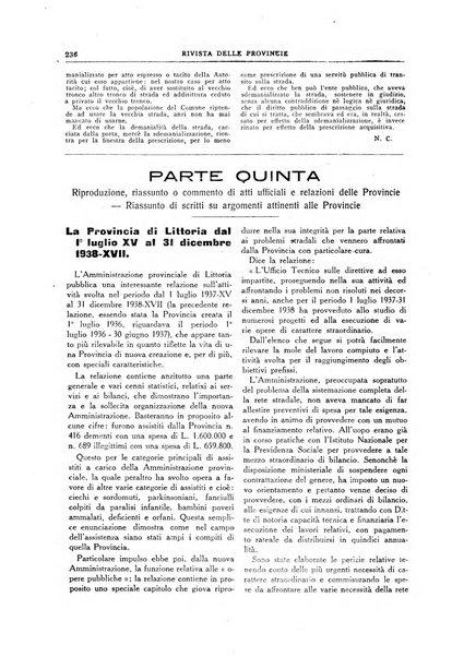 Rivista delle province bollettino dell'Unione delle province d'Italia