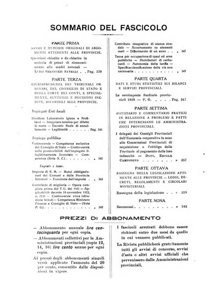 Rivista delle province bollettino dell'Unione delle province d'Italia