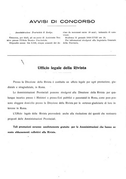 Rivista delle province bollettino dell'Unione delle province d'Italia