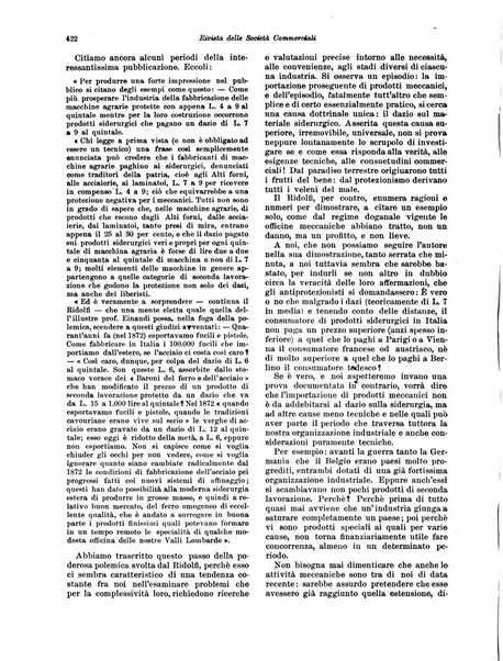 Rivista delle società commerciali organo della Associazione fra le società italiane per azioni