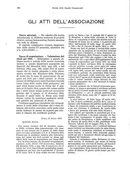 Rivista delle società commerciali organo della Associazione fra le società italiane per azioni