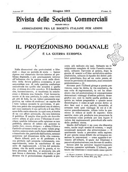 Rivista delle società commerciali organo della Associazione fra le società italiane per azioni