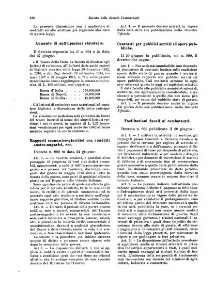 Rivista delle società commerciali organo della Associazione fra le società italiane per azioni