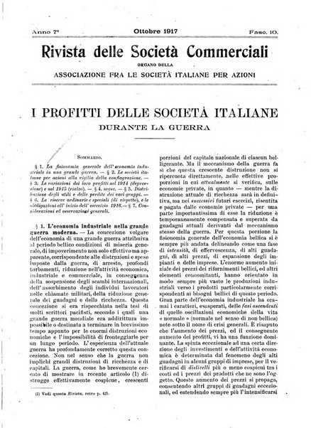 Rivista delle società commerciali organo della Associazione fra le società italiane per azioni