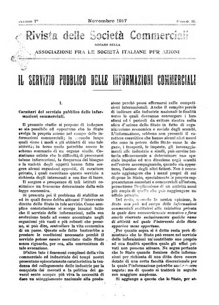 Rivista delle società commerciali organo della Associazione fra le società italiane per azioni