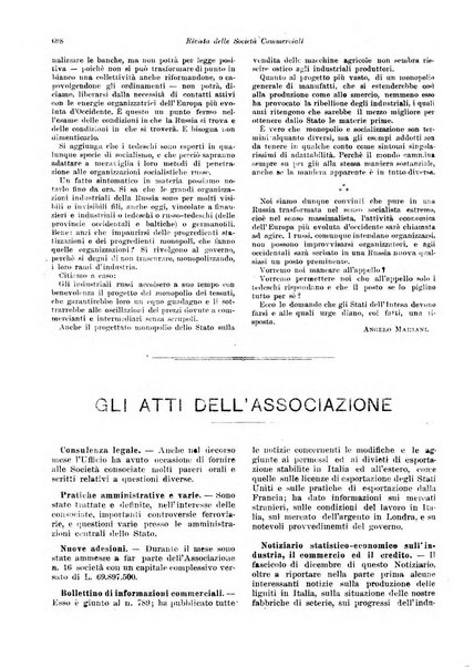 Rivista delle società commerciali organo della Associazione fra le società italiane per azioni