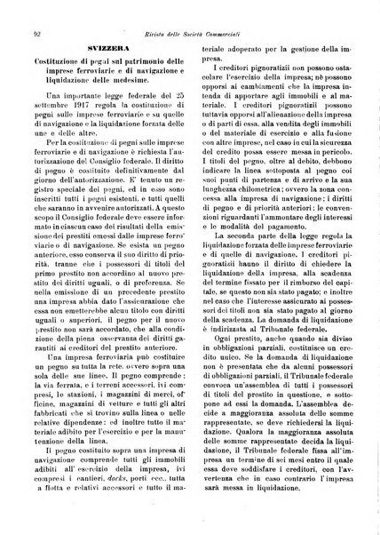 Rivista delle società commerciali organo della Associazione fra le società italiane per azioni