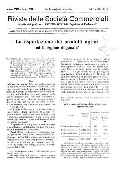 Rivista delle società commerciali organo della Associazione fra le società italiane per azioni