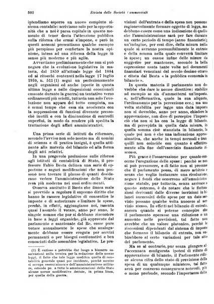 Rivista delle società commerciali organo della Associazione fra le società italiane per azioni