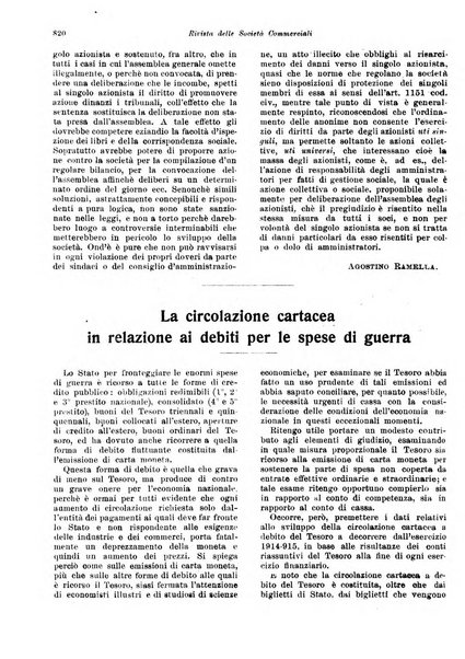 Rivista delle società commerciali organo della Associazione fra le società italiane per azioni