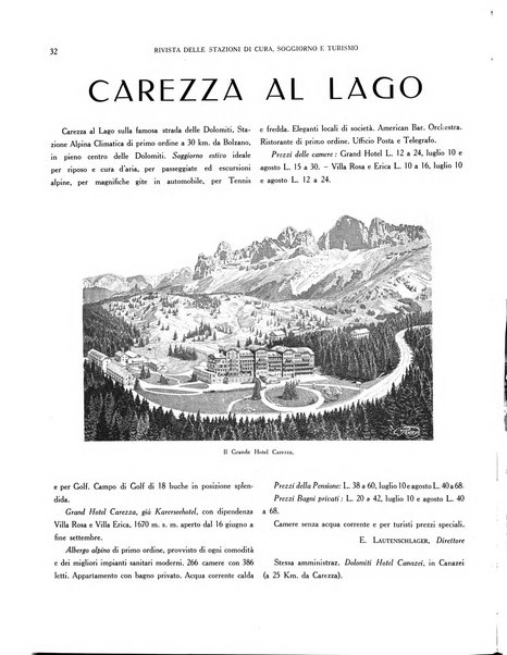 Rivista delle stazioni di cura soggiorno e turismo organo della Federazione fascista esercenti industria idrotermale