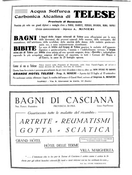 Rivista delle stazioni di cura soggiorno e turismo organo della Federazione fascista esercenti industria idrotermale