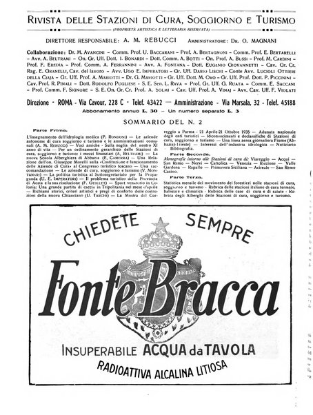 Rivista delle stazioni di cura soggiorno e turismo organo della Federazione fascista esercenti industria idrotermale