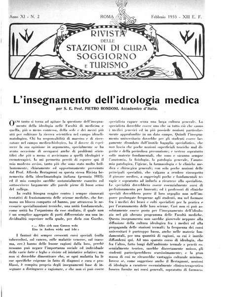 Rivista delle stazioni di cura soggiorno e turismo organo della Federazione fascista esercenti industria idrotermale