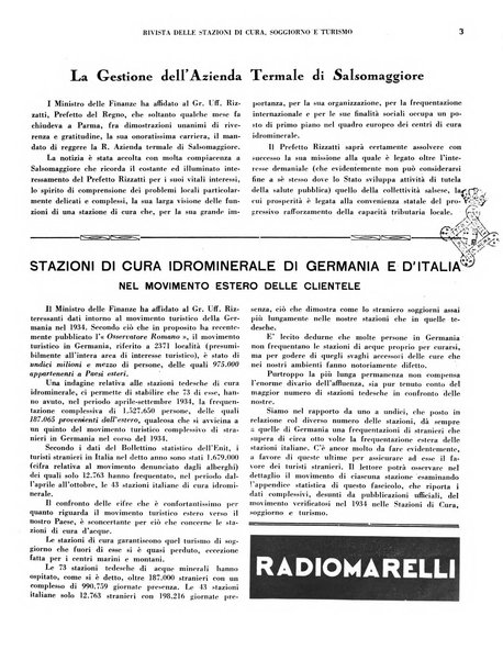 Rivista delle stazioni di cura soggiorno e turismo organo della Federazione fascista esercenti industria idrotermale