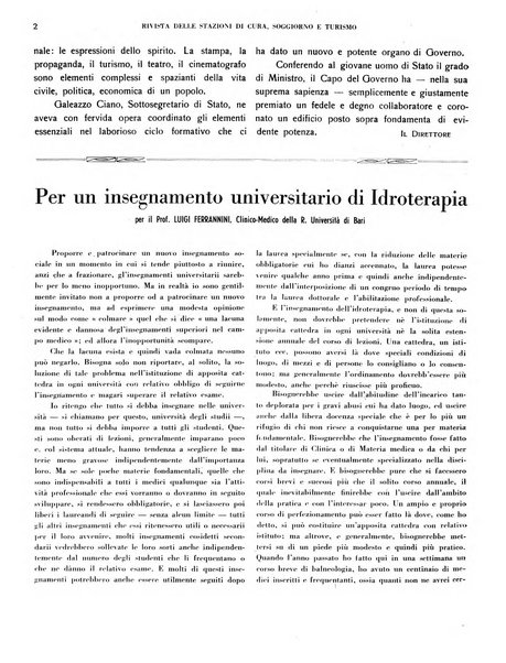 Rivista delle stazioni di cura soggiorno e turismo organo della Federazione fascista esercenti industria idrotermale