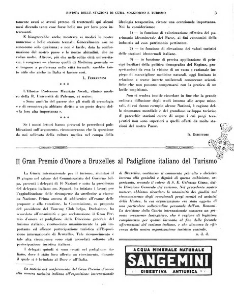 Rivista delle stazioni di cura soggiorno e turismo organo della Federazione fascista esercenti industria idrotermale