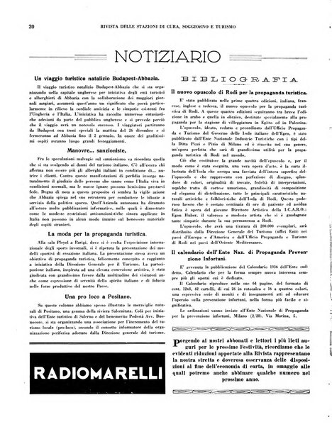 Rivista delle stazioni di cura soggiorno e turismo organo della Federazione fascista esercenti industria idrotermale