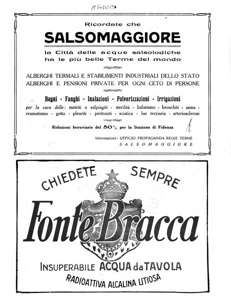 Rivista delle stazioni di cura soggiorno e turismo organo della Federazione fascista esercenti industria idrotermale