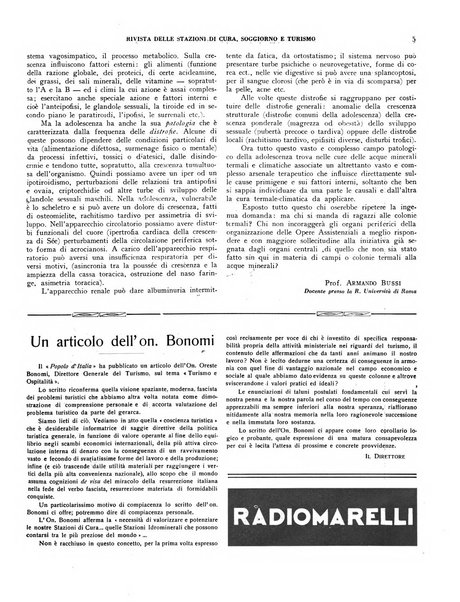 Rivista delle stazioni di cura soggiorno e turismo organo della Federazione fascista esercenti industria idrotermale