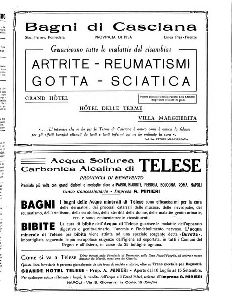 Rivista delle stazioni di cura soggiorno e turismo organo della Federazione fascista esercenti industria idrotermale