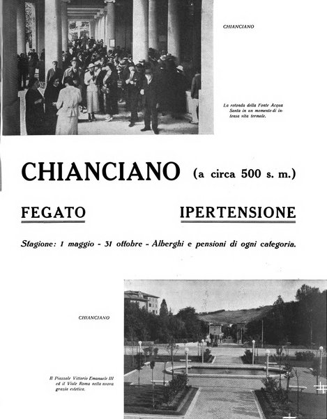 Rivista delle stazioni di cura soggiorno e turismo organo della Federazione fascista esercenti industria idrotermale