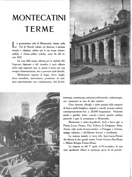 Rivista delle stazioni di cura soggiorno e turismo organo della Federazione fascista esercenti industria idrotermale