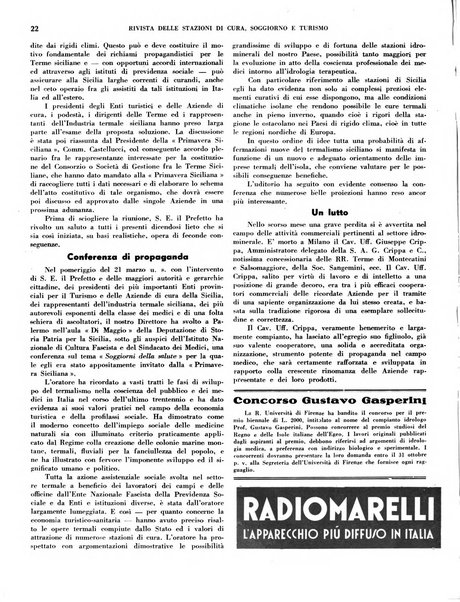 Rivista delle stazioni di cura soggiorno e turismo organo della Federazione fascista esercenti industria idrotermale