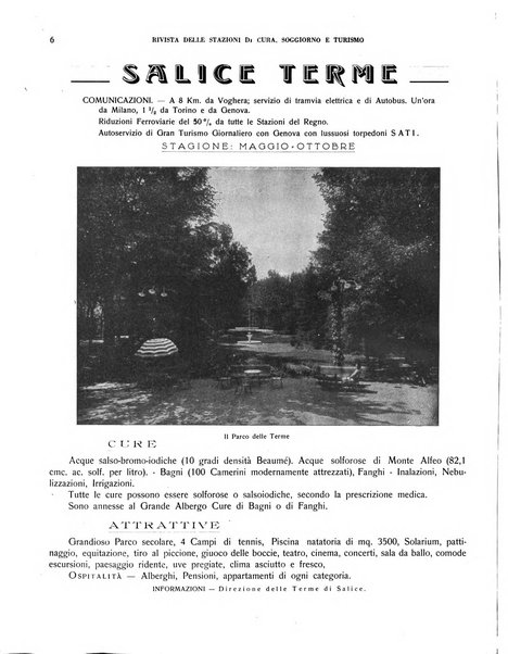 Rivista delle stazioni di cura soggiorno e turismo organo della Federazione fascista esercenti industria idrotermale