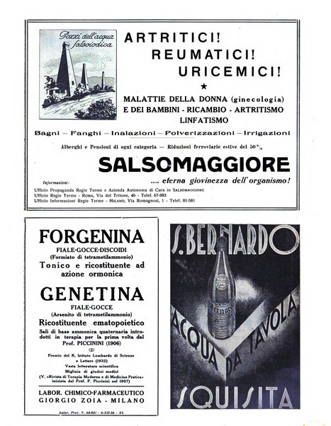 Rivista delle stazioni di cura soggiorno e turismo organo della Federazione fascista esercenti industria idrotermale