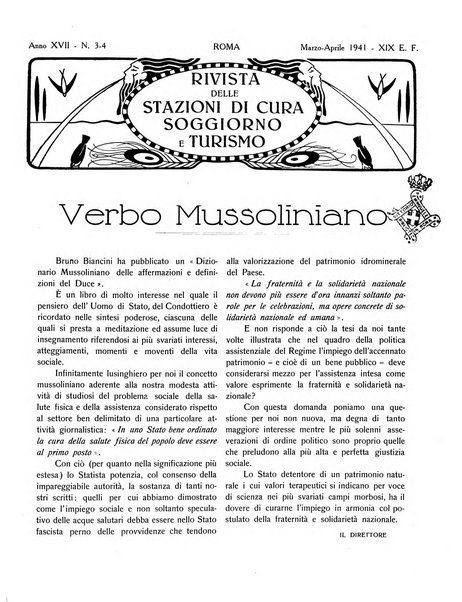 Rivista delle stazioni di cura soggiorno e turismo organo della Federazione fascista esercenti industria idrotermale