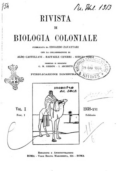 Rivista di biologia coloniale