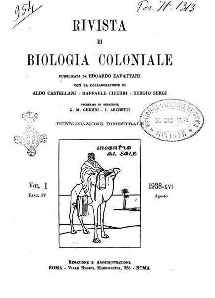 Rivista di biologia coloniale