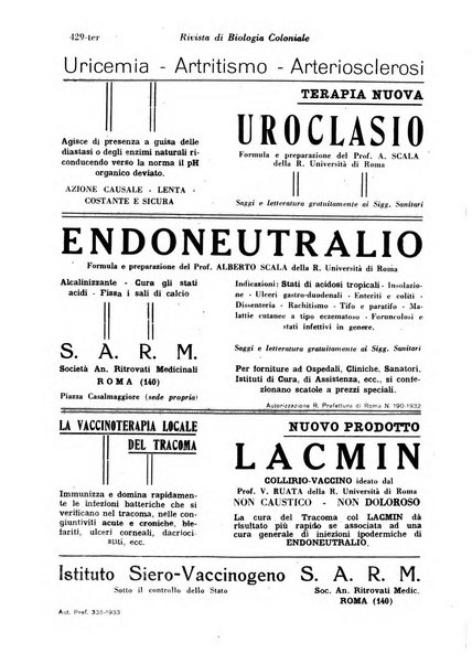 Rivista di biologia coloniale