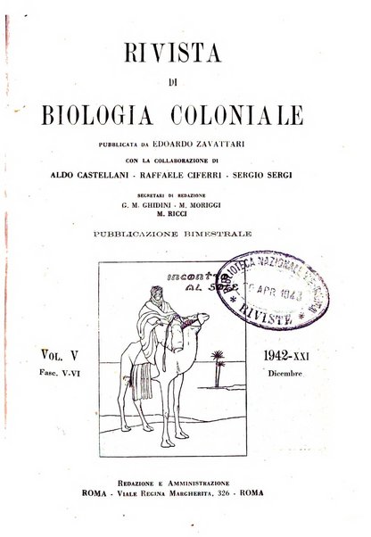 Rivista di biologia coloniale