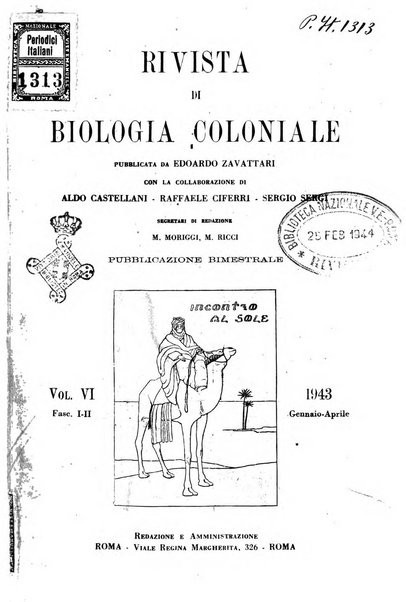 Rivista di biologia coloniale