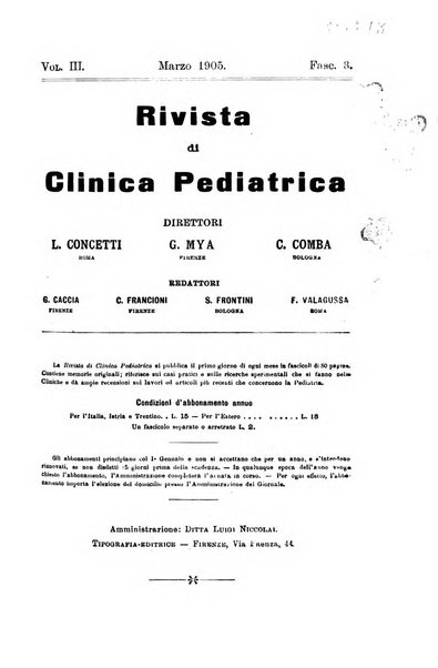 Rivista di clinica pediatrica