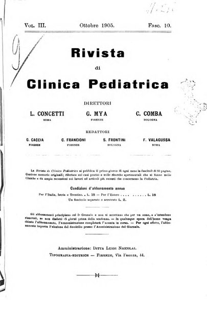 Rivista di clinica pediatrica