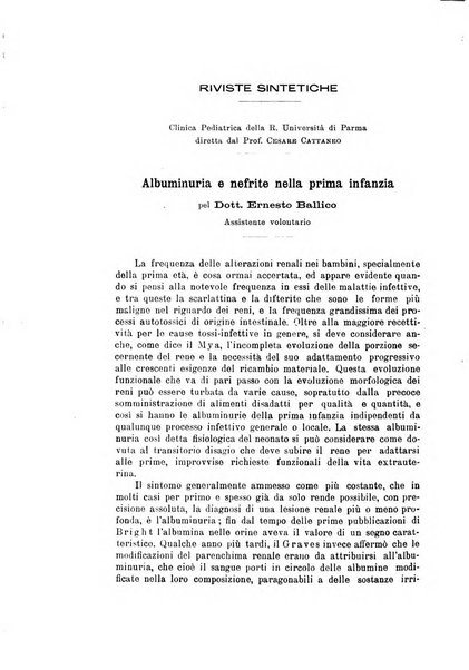 Rivista di clinica pediatrica