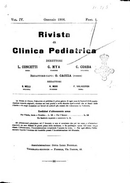 Rivista di clinica pediatrica