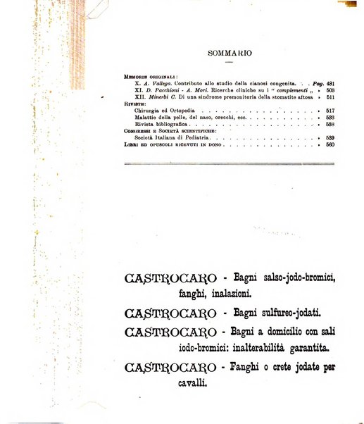 Rivista di clinica pediatrica