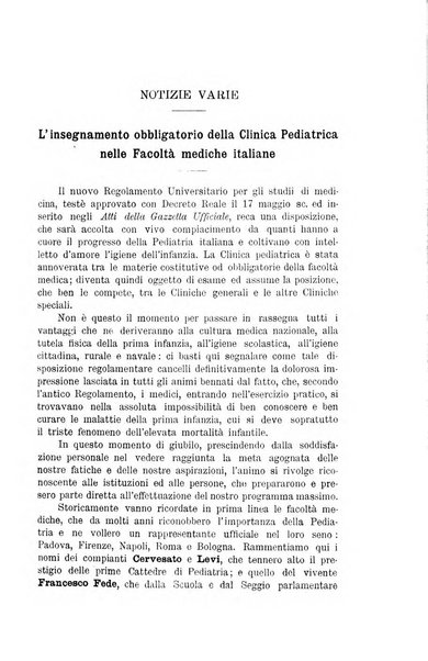 Rivista di clinica pediatrica