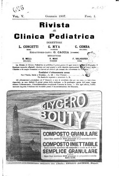 Rivista di clinica pediatrica