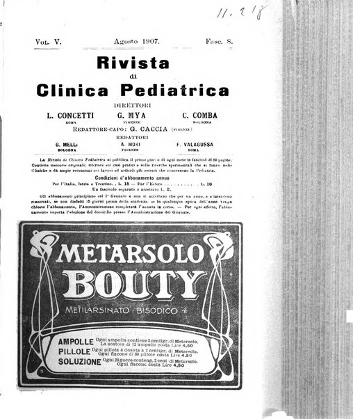 Rivista di clinica pediatrica