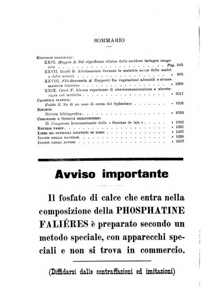 Rivista di clinica pediatrica