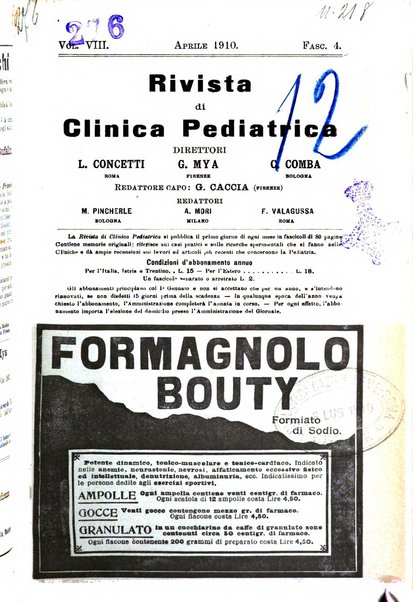 Rivista di clinica pediatrica