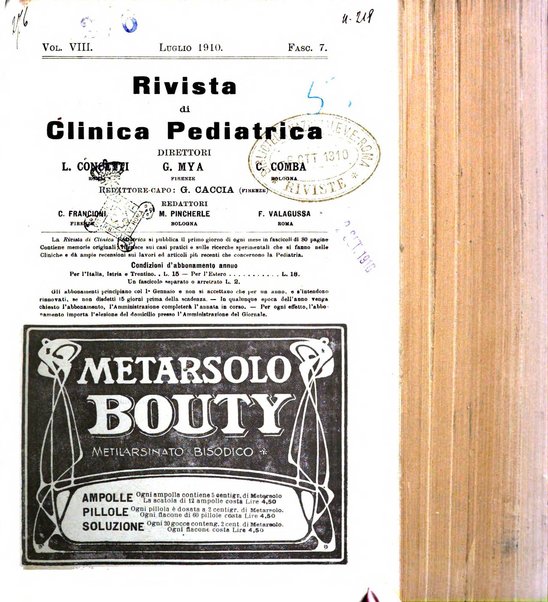 Rivista di clinica pediatrica