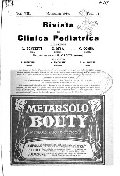 Rivista di clinica pediatrica