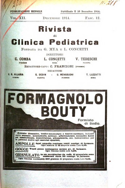 Rivista di clinica pediatrica