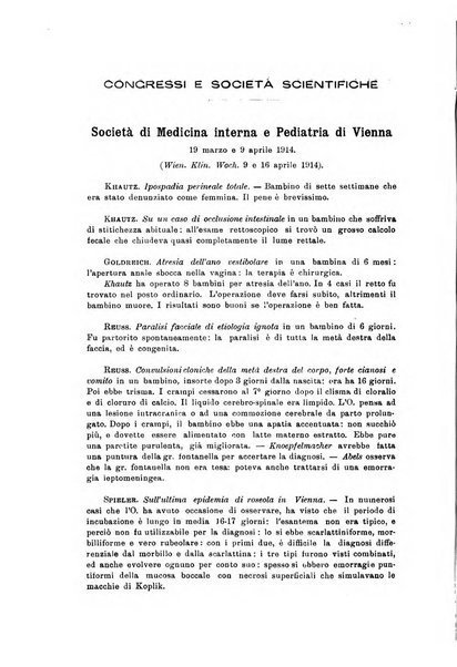 Rivista di clinica pediatrica